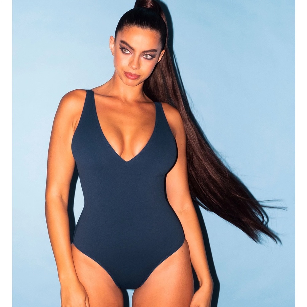 TA3 swim Plungey in navy - NWT